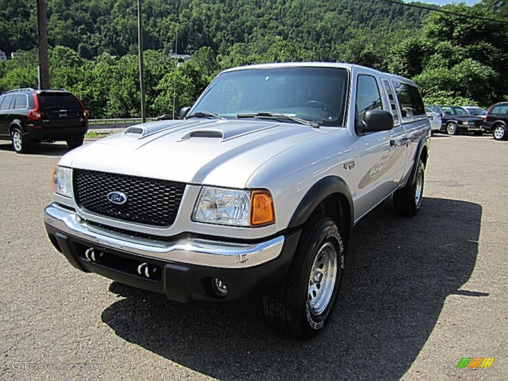 2003 Ranger FX4 Level II SuperCab 4x4 - Silver Frost Metallic / Dark Graphite/Blue photo #12