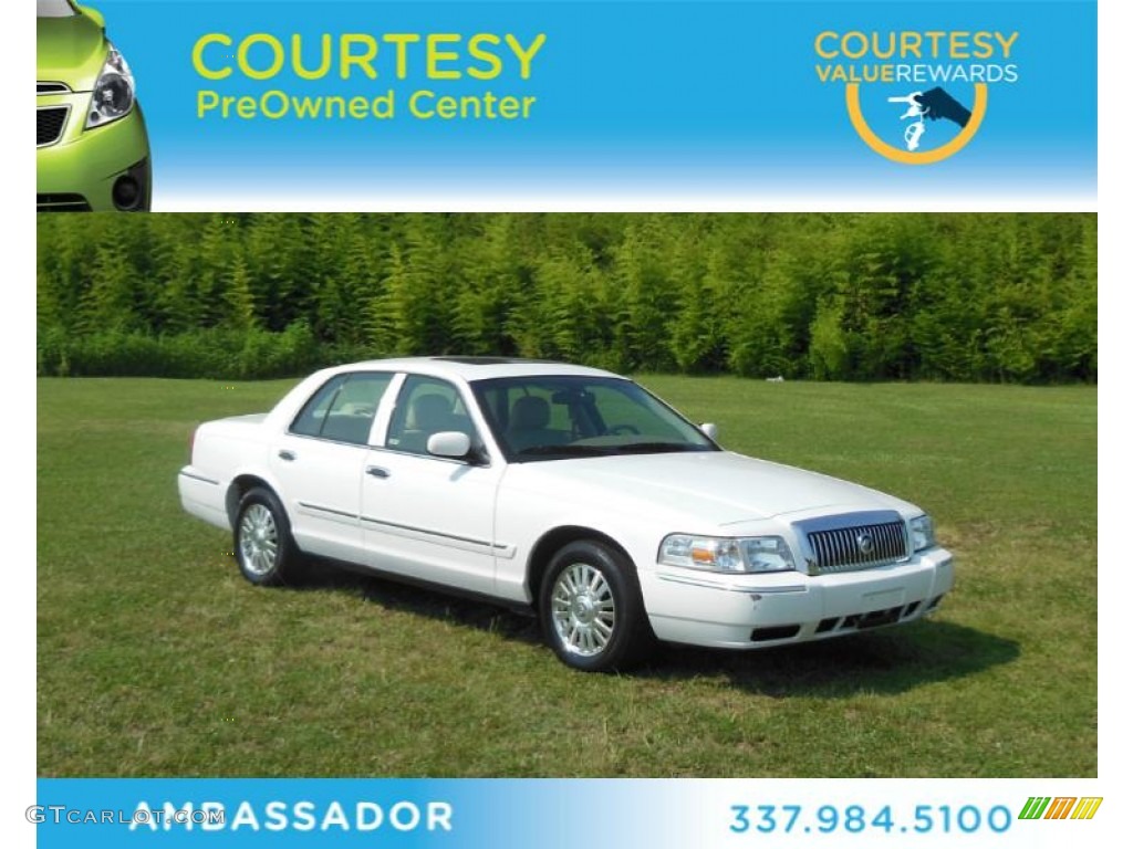 2006 Grand Marquis LS - Vibrant White / Light Camel photo #1