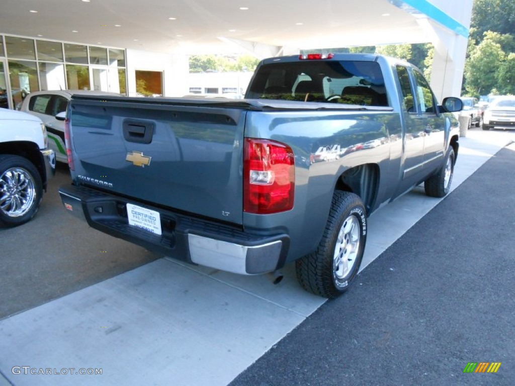 2008 Silverado 1500 LT Extended Cab 4x4 - Blue Granite Metallic / Ebony photo #4
