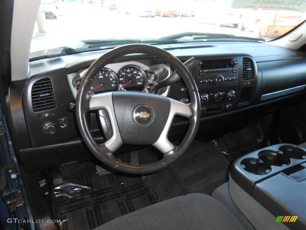 2008 Silverado 1500 LT Extended Cab 4x4 - Blue Granite Metallic / Ebony photo #7