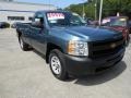 2009 Blue Granite Metallic Chevrolet Silverado 1500 Regular Cab 4x4  photo #1