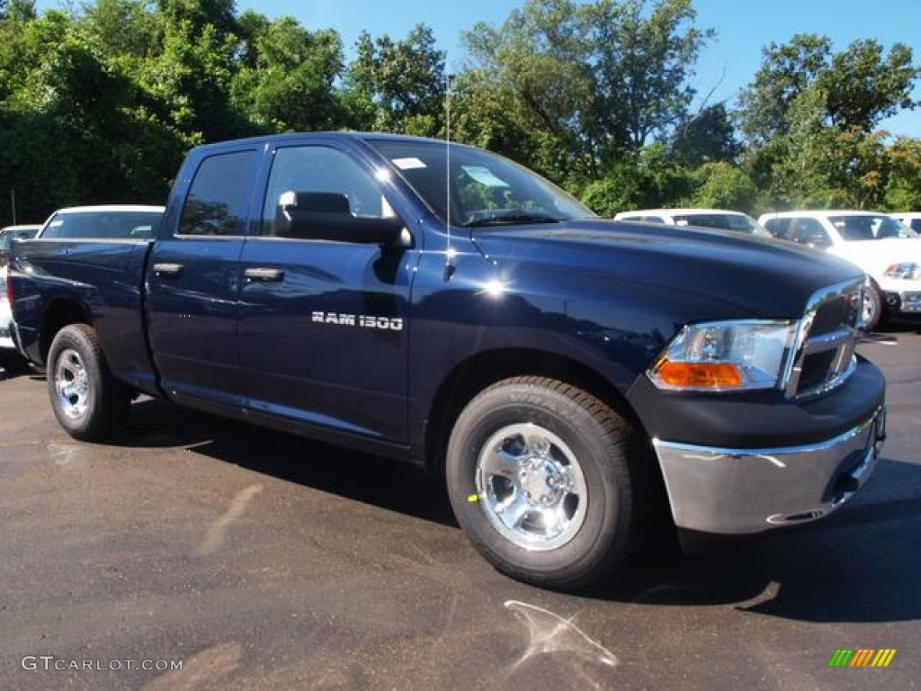 2012 Ram 1500 ST Quad Cab - True Blue Pearl / Dark Slate Gray/Medium Graystone photo #2