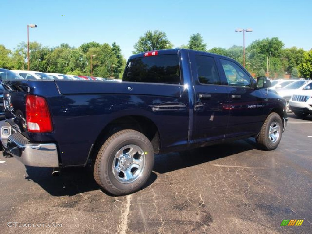 2012 Ram 1500 ST Quad Cab - True Blue Pearl / Dark Slate Gray/Medium Graystone photo #3