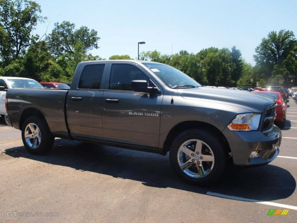 2012 Ram 1500 Express Quad Cab - Mineral Gray Metallic / Dark Slate Gray/Medium Graystone photo #2