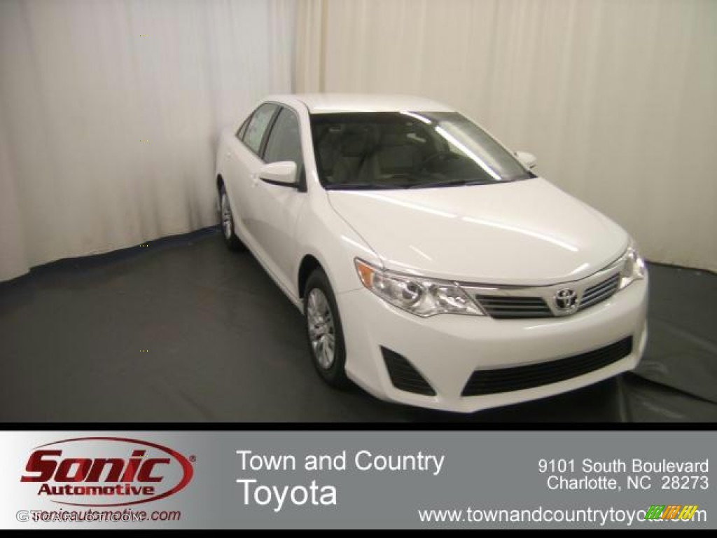 2012 Camry L - Super White / Ash photo #1