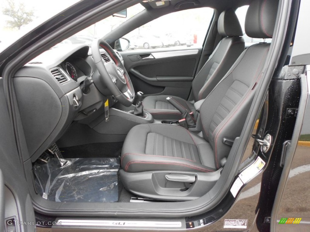 Titan Black Interior 2012 Volkswagen Jetta GLI Photo #67244685