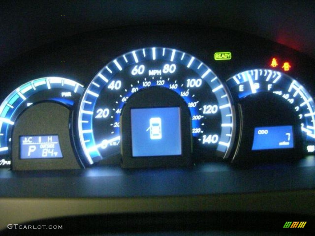 2012 Camry Hybrid XLE - Super White / Ivory photo #8