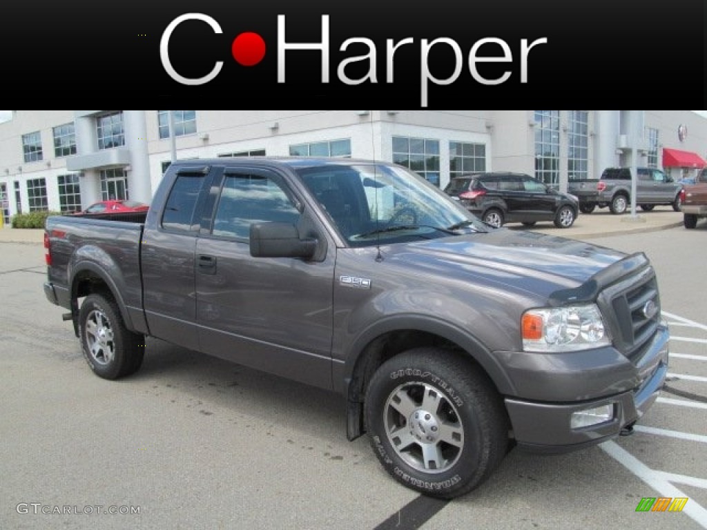 2004 F150 FX4 SuperCab 4x4 - Dark Shadow Grey Metallic / Black photo #1