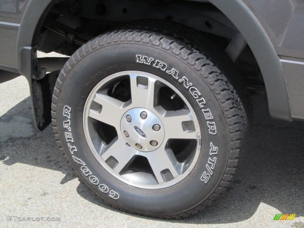 2004 F150 FX4 SuperCab 4x4 - Dark Shadow Grey Metallic / Black photo #3