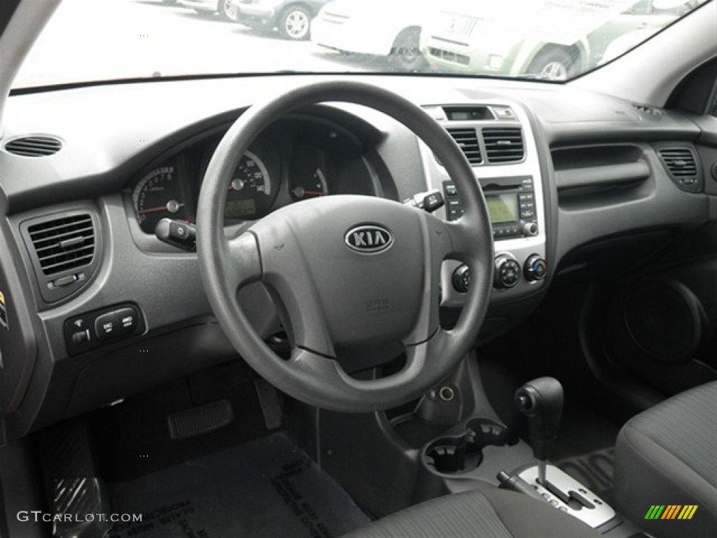 2010 Kia Sportage LX V6 4x4 Black Dashboard Photo #67247268