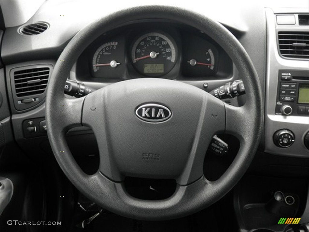 2010 Kia Sportage LX V6 4x4 Black Steering Wheel Photo #67247304