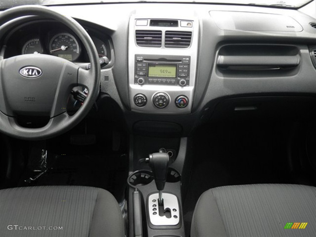 2010 Kia Sportage LX V6 4x4 Black Dashboard Photo #67247316