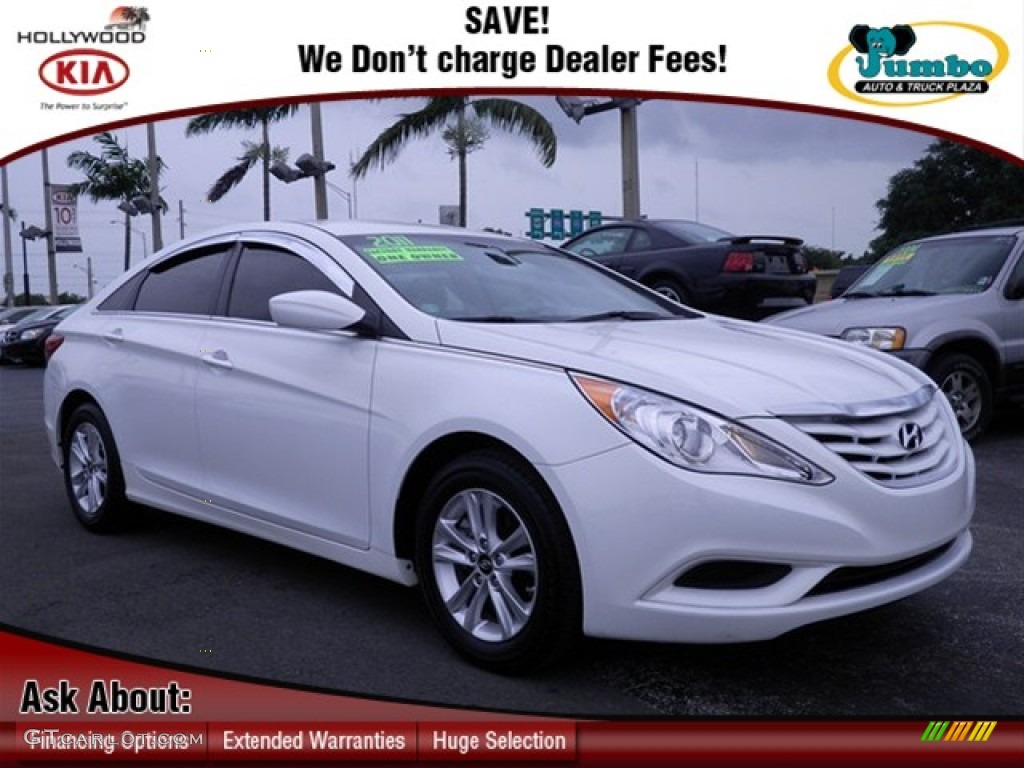 2011 Sonata GLS - Pearl White / Gray photo #1