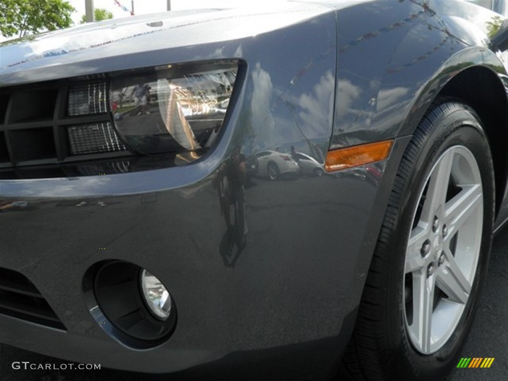 2010 Camaro LT Coupe - Cyber Gray Metallic / Gray photo #4