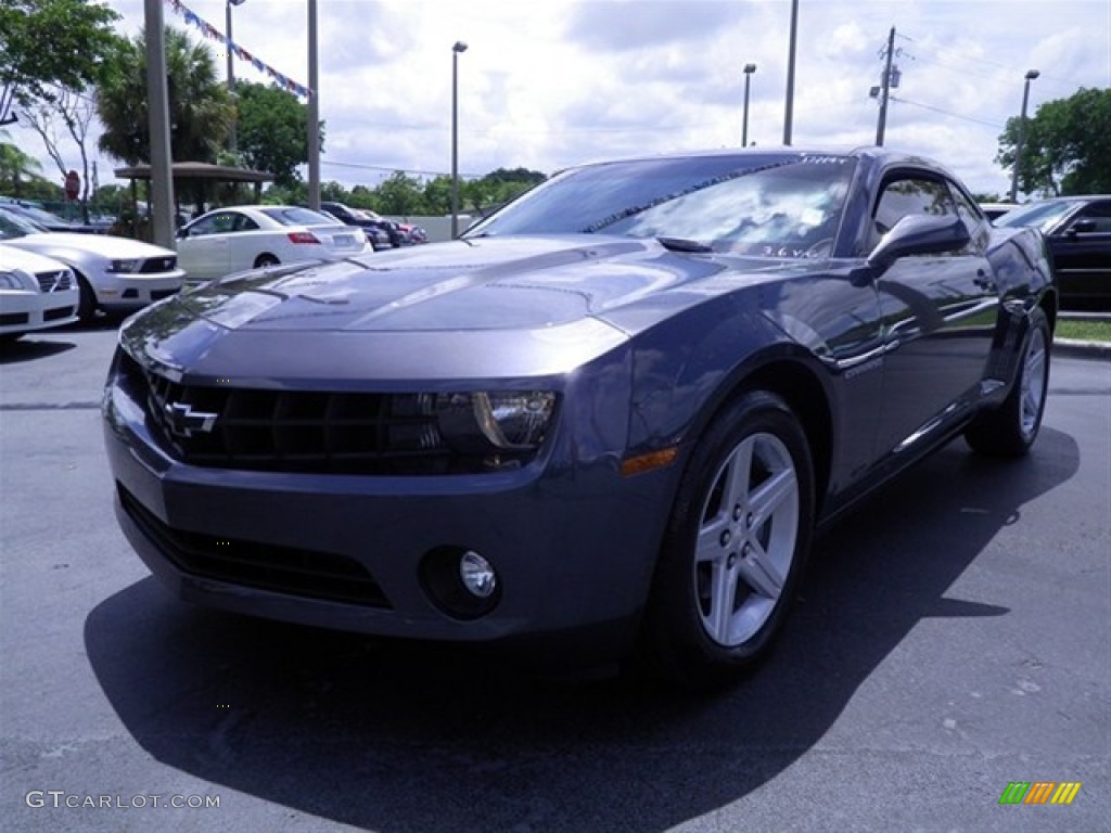 2010 Camaro LT Coupe - Cyber Gray Metallic / Gray photo #5