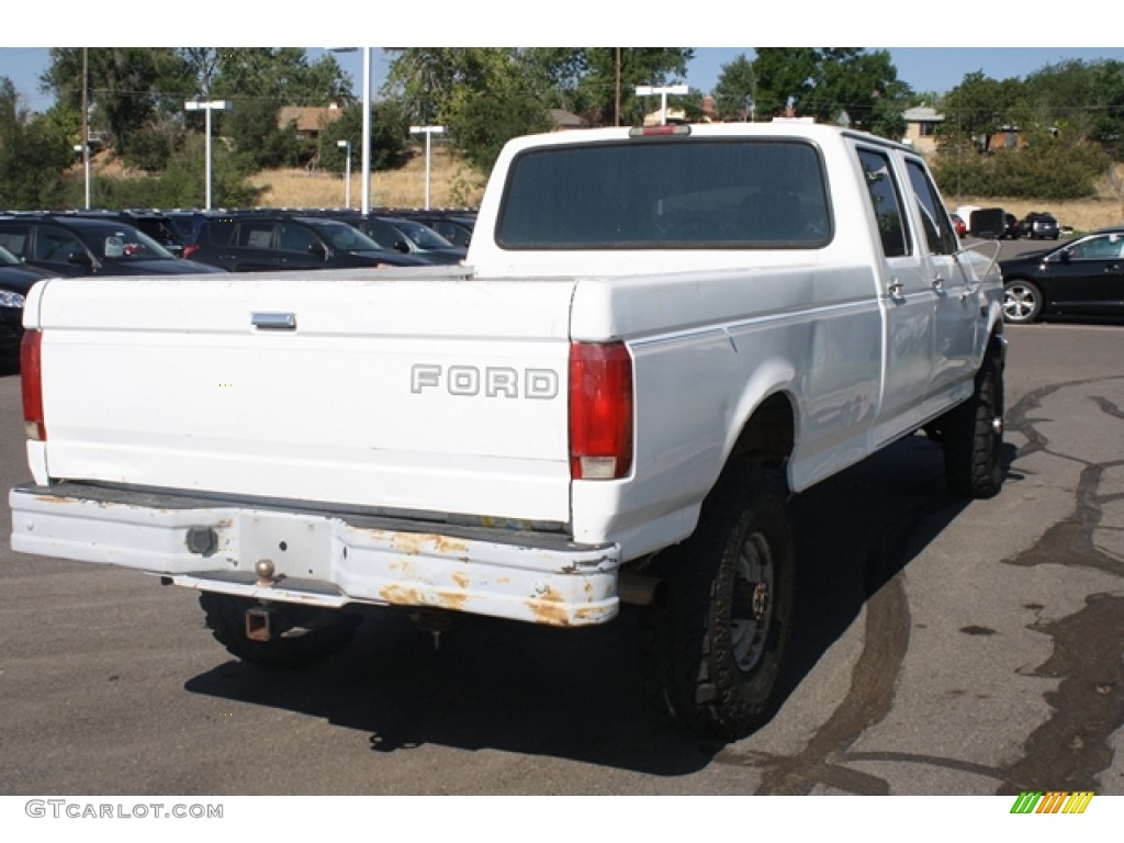 Oxford White 1990 Ford F350 XLT Crew Cab 4x4 Exterior Photo #67249662