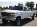 Oxford White 1990 Ford F350 XLT Crew Cab 4x4 Exterior