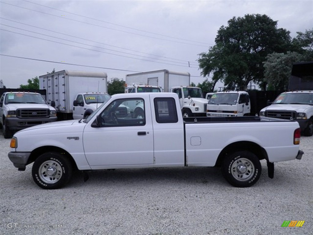1995 Ranger XL SuperCab - Oxford White / Blue photo #6