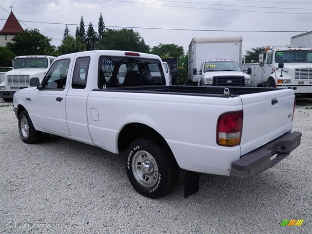 1995 Ranger XL SuperCab - Oxford White / Blue photo #7