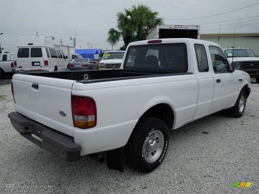 1995 Ranger XL SuperCab - Oxford White / Blue photo #12