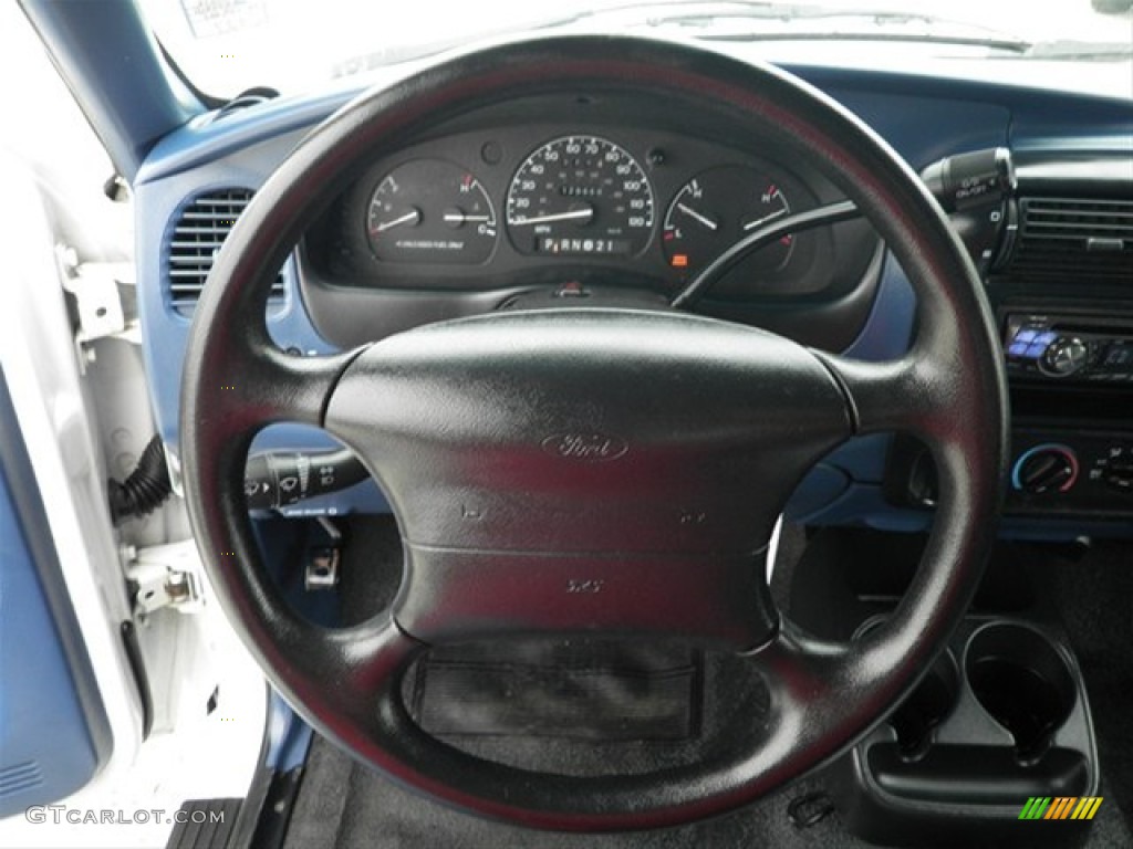 1995 Ford Ranger XL SuperCab Blue Steering Wheel Photo #67249971