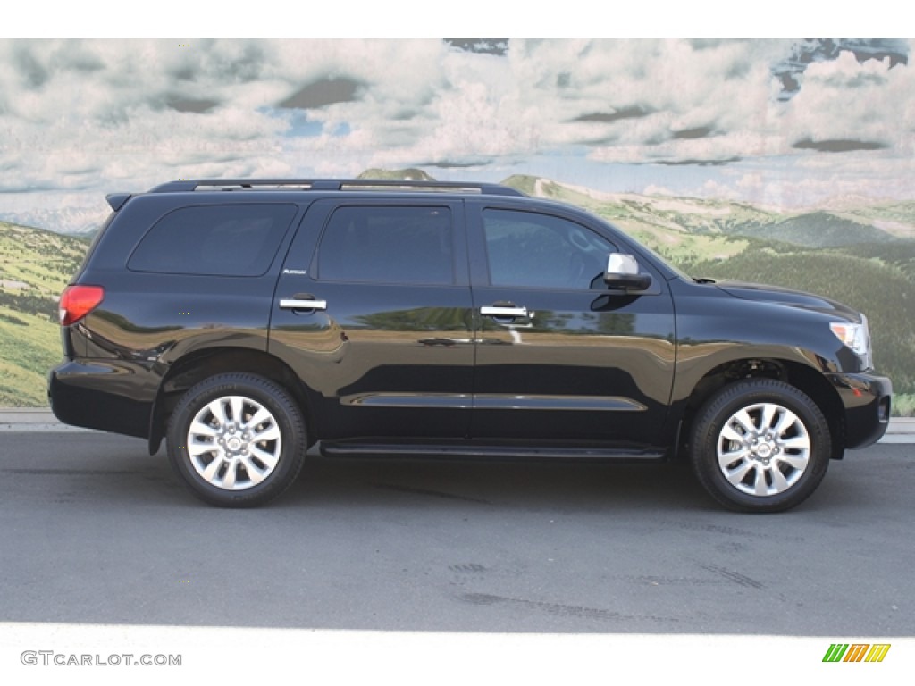 Black 2011 Toyota Sequoia Platinum 4WD Exterior Photo #67250945