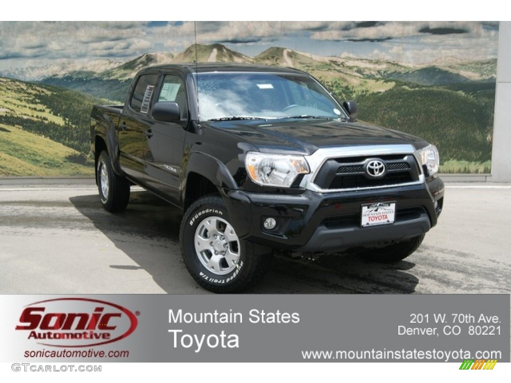 2012 Tacoma V6 TRD Double Cab 4x4 - Black / Graphite photo #1