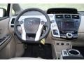 2012 Toyota Prius v Misty Gray Interior Dashboard Photo