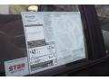  2012 Prius v Two Hybrid Window Sticker