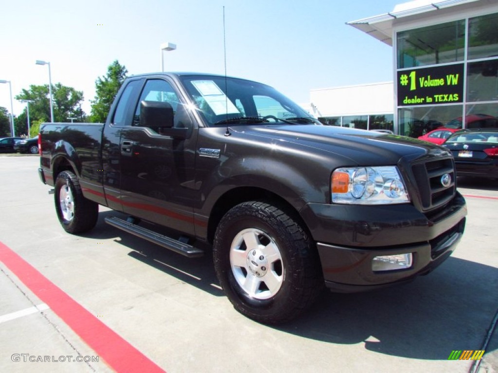 2005 F150 XL Regular Cab - Dark Stone Metallic / Medium Flint Grey photo #6