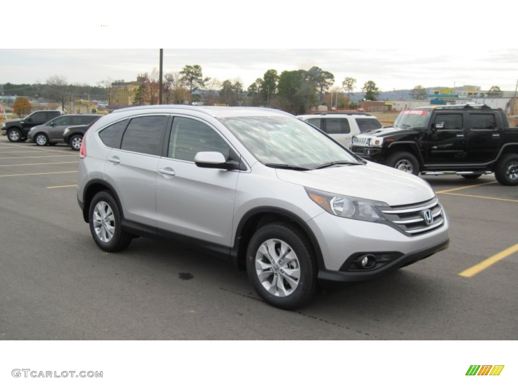 2012 CR-V EX-L - Alabaster Silver Metallic / Gray photo #7