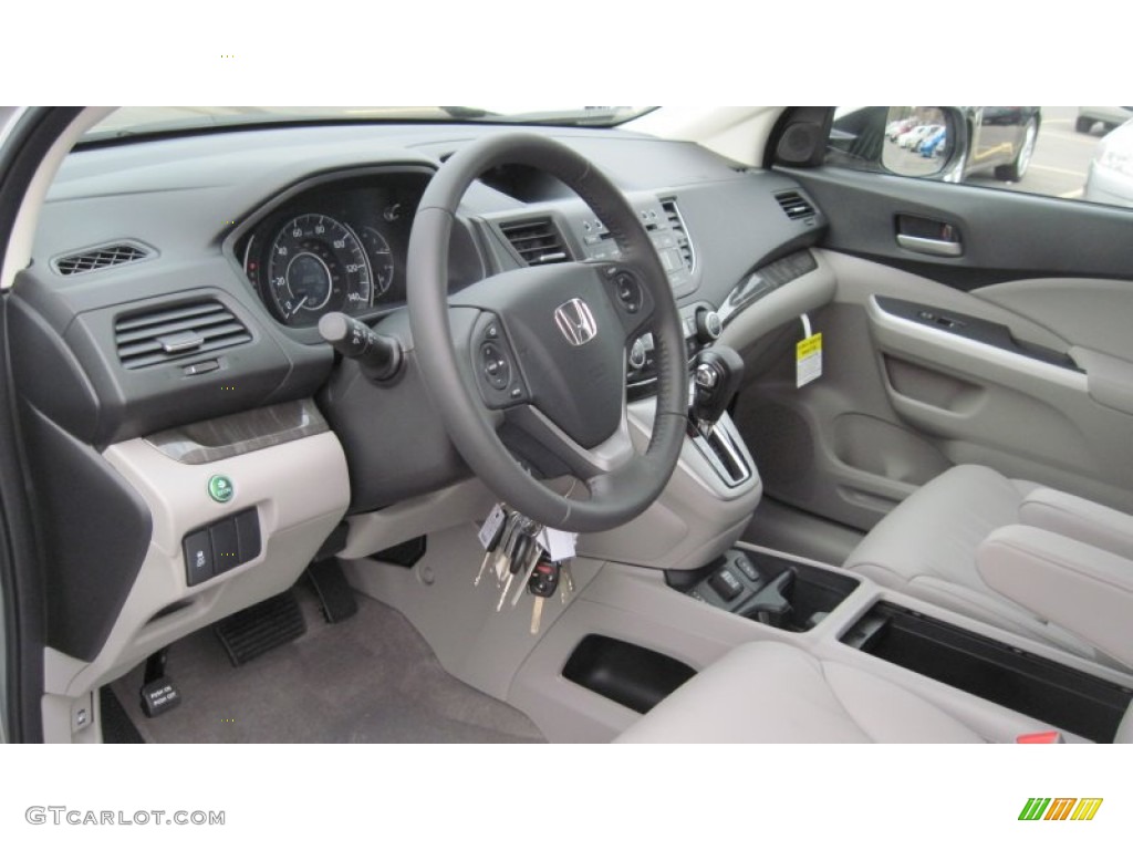 2012 CR-V EX-L - Alabaster Silver Metallic / Gray photo #11