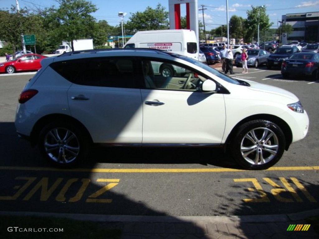 2009 Murano LE AWD - Glacier Pearl / Beige photo #9