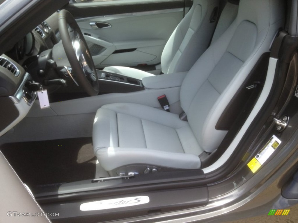 Agate Grey/Pebble Grey Interior 2013 Porsche Boxster S Photo #67260486