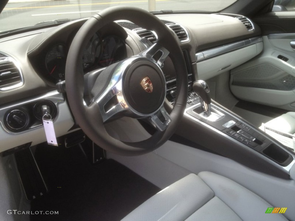 2013 Porsche Boxster S Agate Grey/Pebble Grey Dashboard Photo #67260492