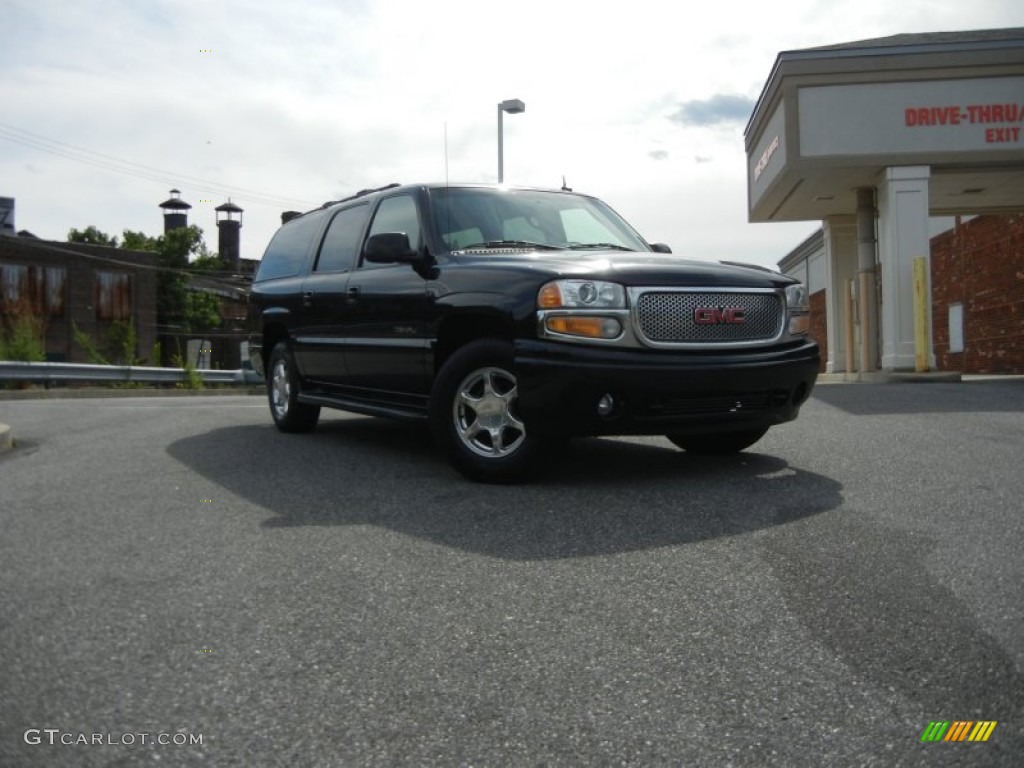 2002 Yukon XL Denali AWD - Onyx Black / Sandstone photo #1