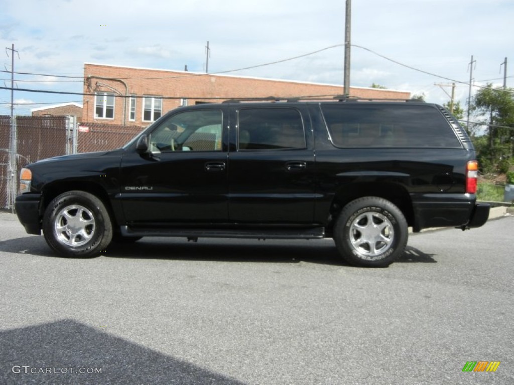 2002 Yukon XL Denali AWD - Onyx Black / Sandstone photo #10