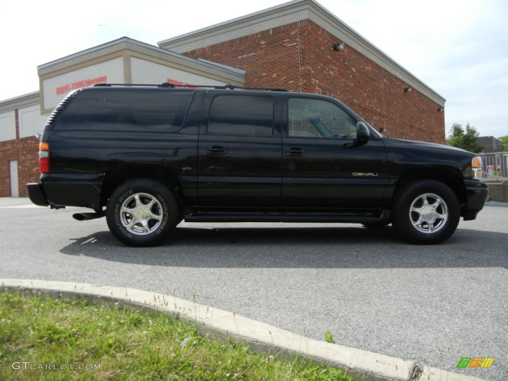 2002 Yukon XL Denali AWD - Onyx Black / Sandstone photo #12