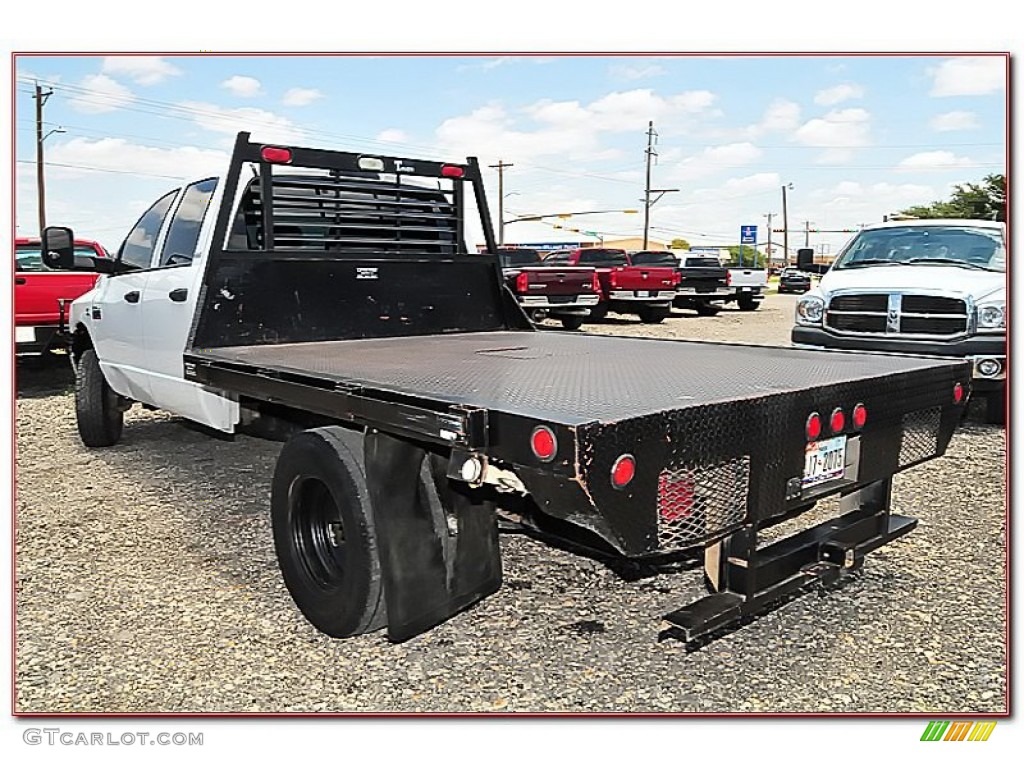 2007 Ram 3500 SLT Quad Cab 4x4 Dually Chassis - Bright White / Medium Slate Gray photo #7