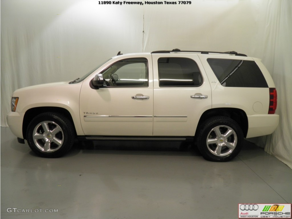 2011 Tahoe LTZ 4x4 - White Diamond Tricoat / Light Cashmere/Dark Cashmere photo #5