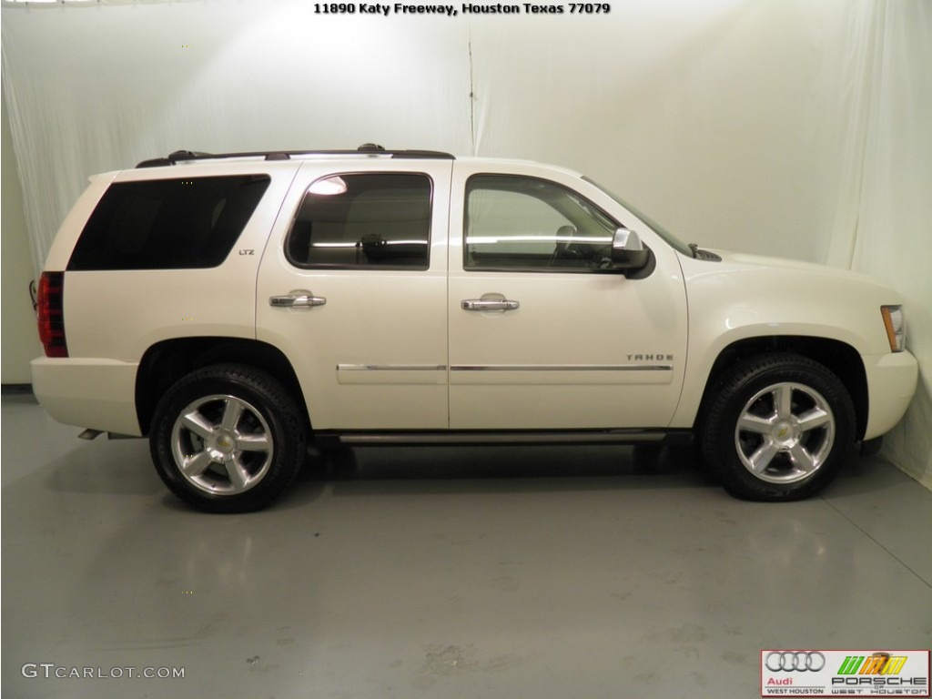 2011 Tahoe LTZ 4x4 - White Diamond Tricoat / Light Cashmere/Dark Cashmere photo #6