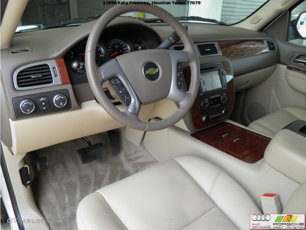 2011 Tahoe LTZ 4x4 - White Diamond Tricoat / Light Cashmere/Dark Cashmere photo #8