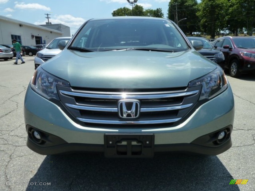 2012 CR-V EX 4WD - Opal Sage Metallic / Beige photo #7