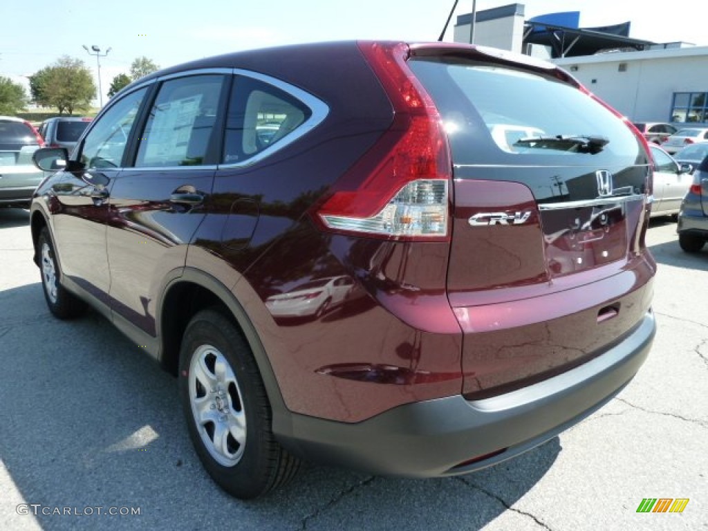 2012 CR-V LX 4WD - Basque Red Pearl II / Gray photo #2