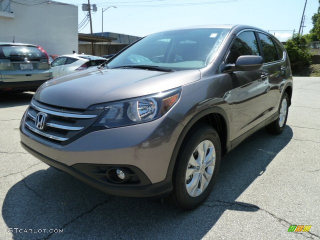 2012 CR-V EX 4WD - Urban Titanium Metallic / Black photo #8