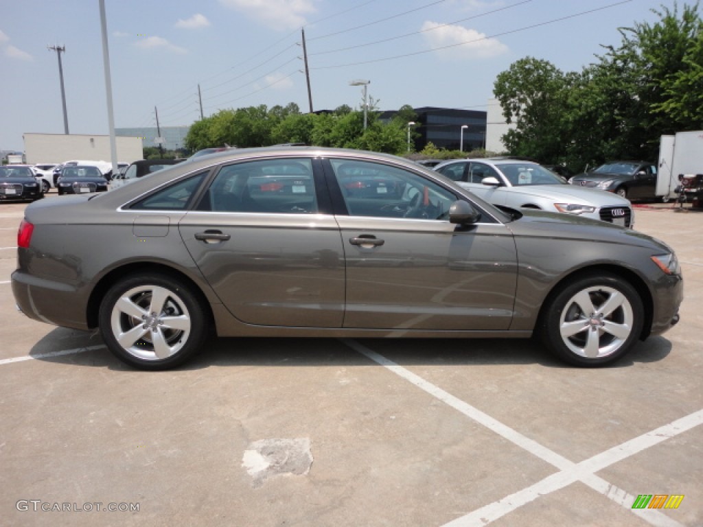 2012 A6 2.0T Sedan - Dakota Gray Metallic / Nougat Brown photo #5