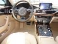 2012 Audi A6 Velvet Beige Interior Dashboard Photo
