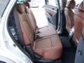 2008 Hyundai Veracruz Black/Saddle Interior Rear Seat Photo