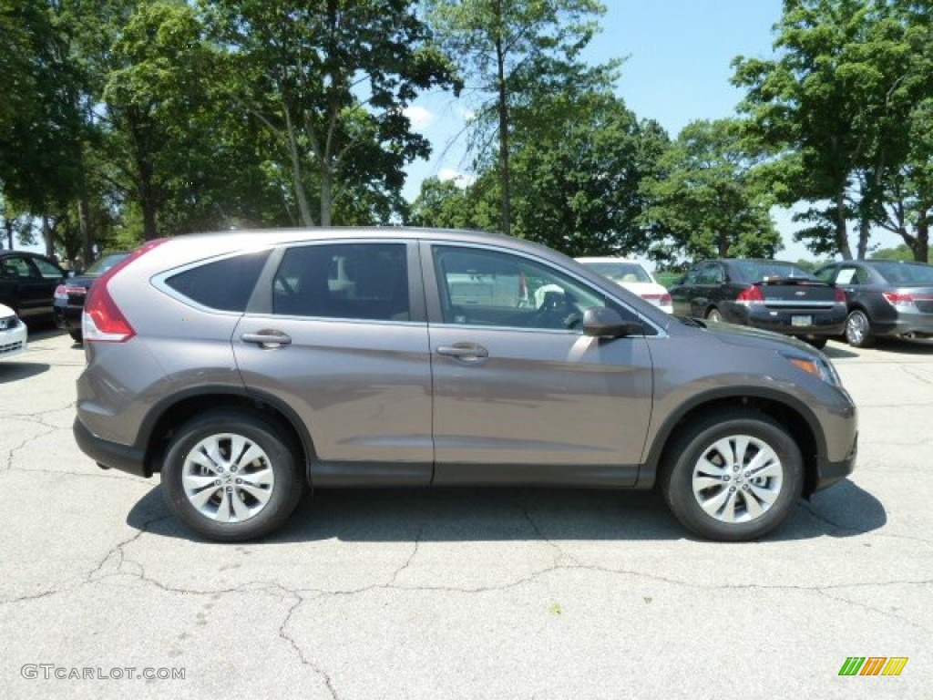 2012 CR-V EX 4WD - Urban Titanium Metallic / Beige photo #5