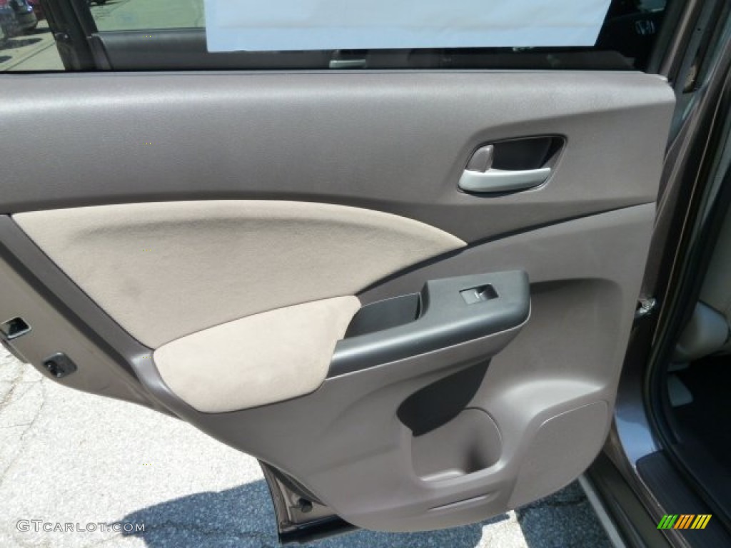 2012 CR-V EX 4WD - Urban Titanium Metallic / Beige photo #13